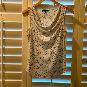 Banana Republic | cowl neck dot sleeveless | XS